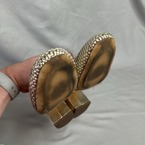 J. Crew Factory Woven Slingback Heels - Picture 5 of 8